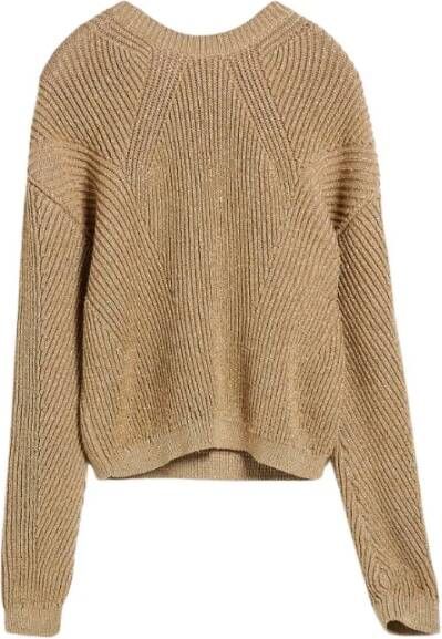 Max Mara Gouden Sweaters voor Vrouwen Beige Dames