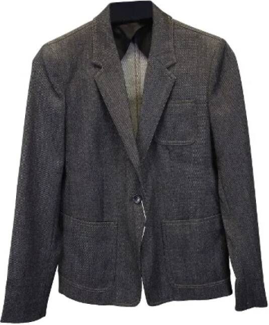 Max Mara Grijze Wollen Blazer Jas Grijs Dames
