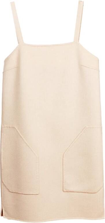 Max Mara Jurk Landelijke Stijl Beige Dames