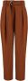 Max Mara Katoenen Gabardine Wortelbroek Bruin Dames - Thumbnail 1