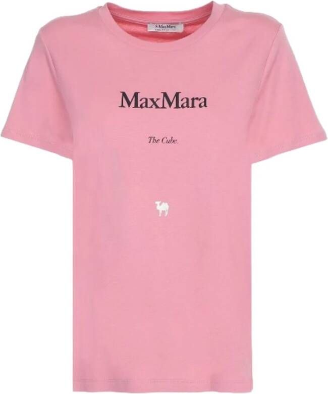 Max Mara Katoenen T-Shirt voor Vrouwen Roze Dames