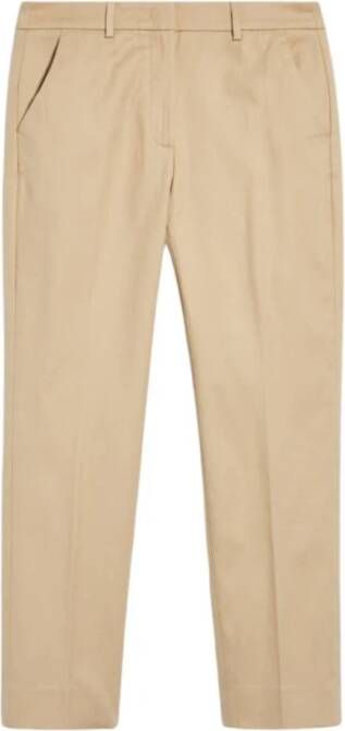 Max Mara Weekend Cropped Trousers Beige Dames