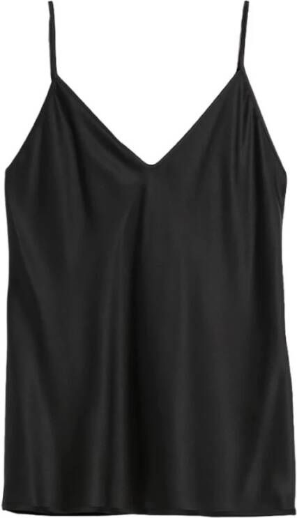 Max Mara Lucca Mouwloze Top voor Dames Zwart Dames