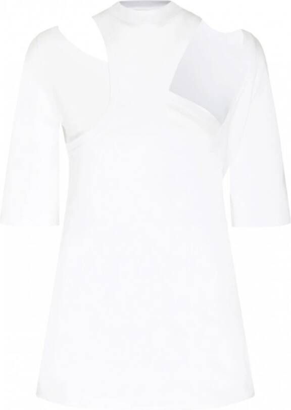 Max Mara Matteo Wit Katoenen Uitgesneden T-Shirt White Dames