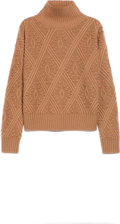 Max Mara Studio Gebreide pullover met ribboorden model 'PANINO' - Foto 3