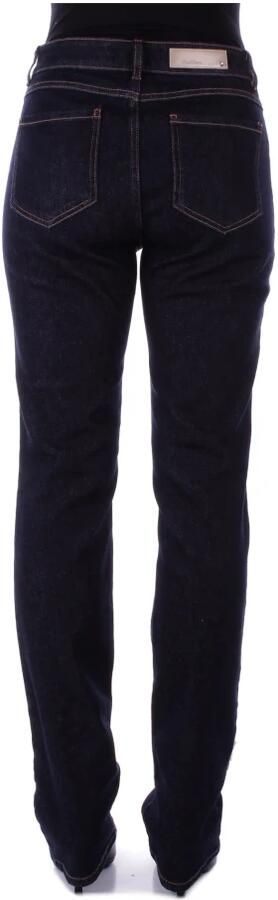 Max Mara Denim Jeans met rits en knoop Blue Dames