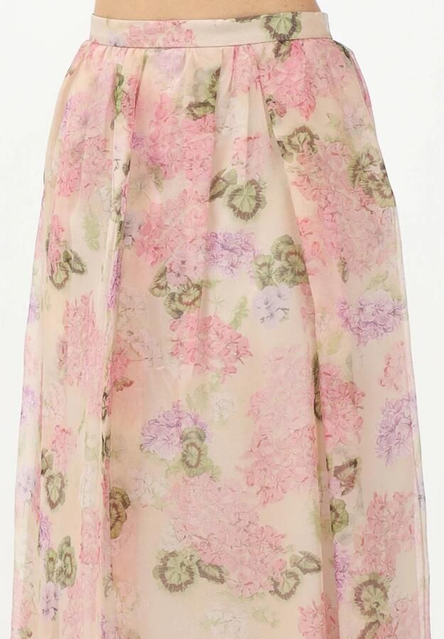 Max Mara Elegante Ivoor Bloemen Lange Rok Multicolor Dames - Foto 2
