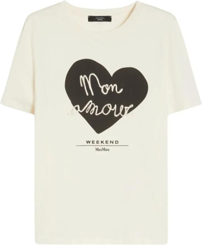 Weekend Max Mara T-shirt met motief- en labelprint model 'TEIERA'