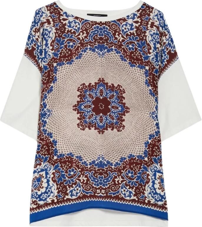 Weekend Max Mara T-shirt met motiefprint model 'MALAGA' - Foto 3