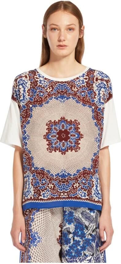 Weekend Max Mara T-shirt met motiefprint model 'MALAGA'