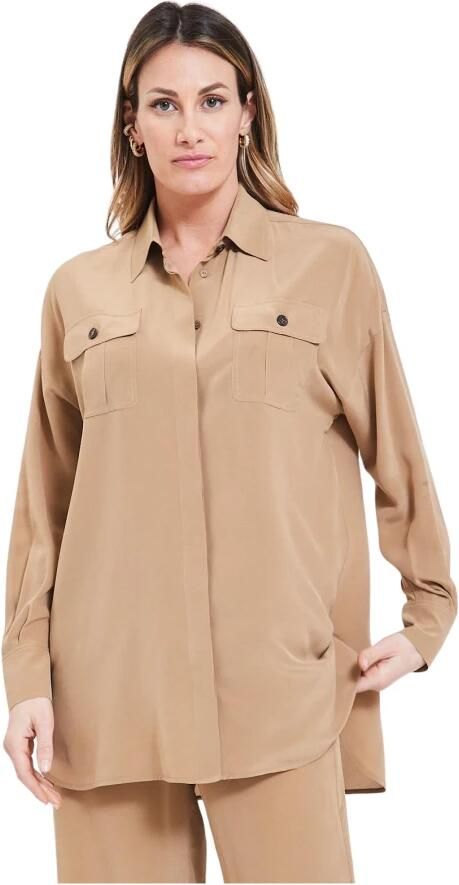 Max Mara Panfilo Blouse Brown Dames