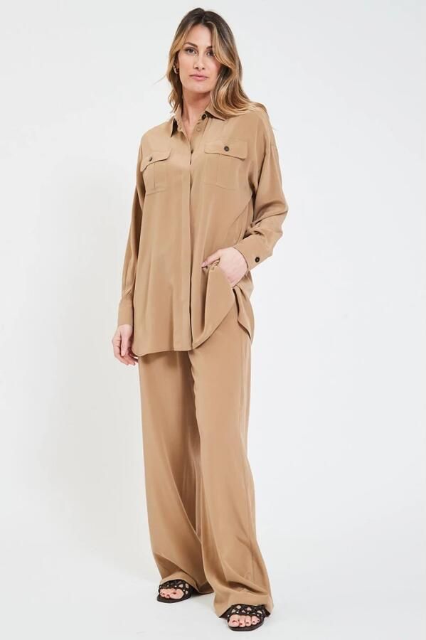 Max Mara Panfilo Blouse Brown Dames - Foto 2