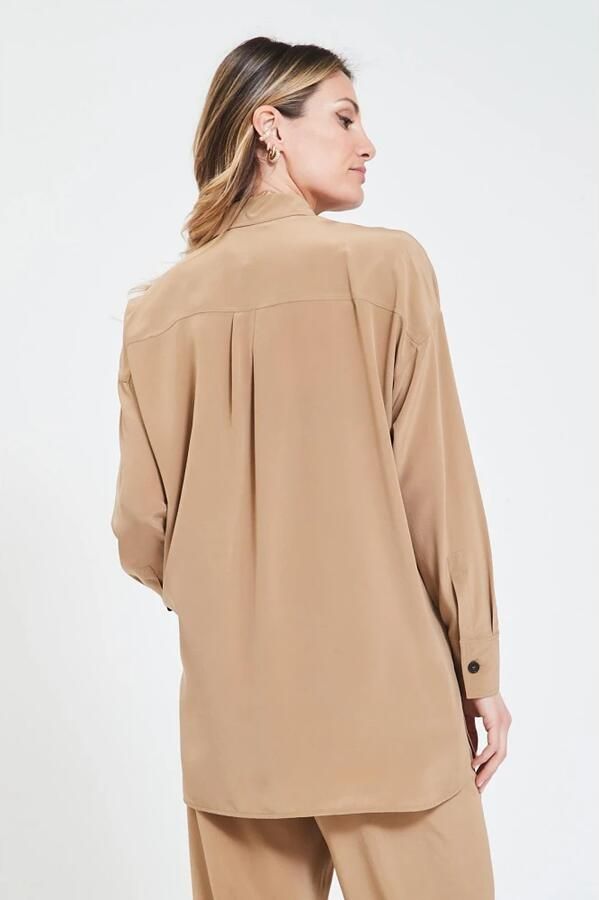 Max Mara Panfilo Blouse Brown Dames - Foto 6