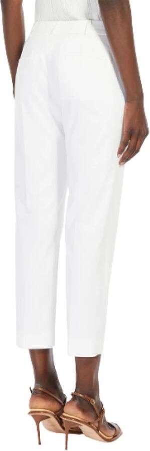 Weekend Max Mara Slim fit stoffen broek met riemlussen model 'CECCO' - Foto 2
