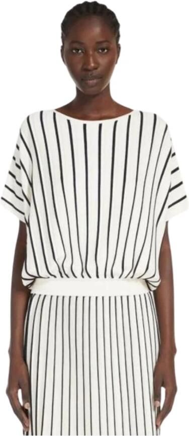 Max Mara Weekend Beige Gebreide Trui Casual Chic Stijl Beige Dames