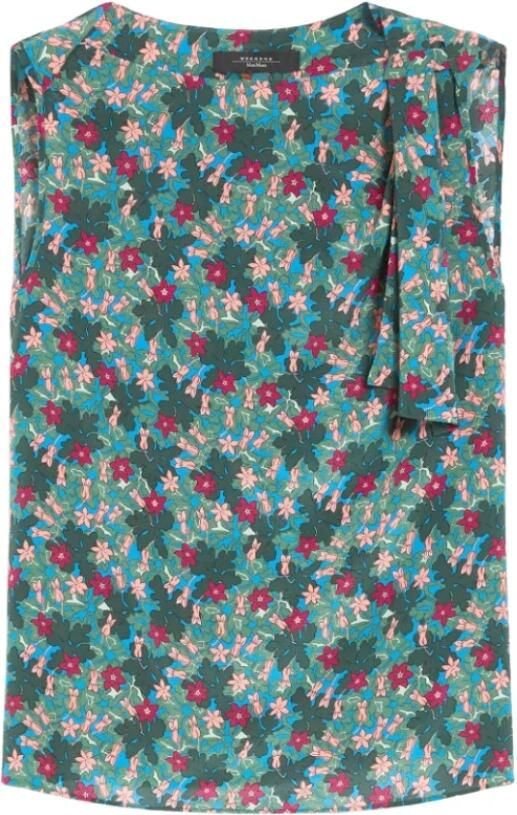 Weekend Max Mara Zijden blouse met bloemenprint model 'TEMPRA' - Foto 3