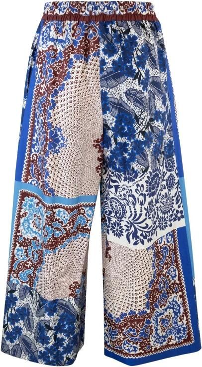Max Mara Weekend Blauw Bruin Gestreepte Broek Multicolor Dames - Foto 7
