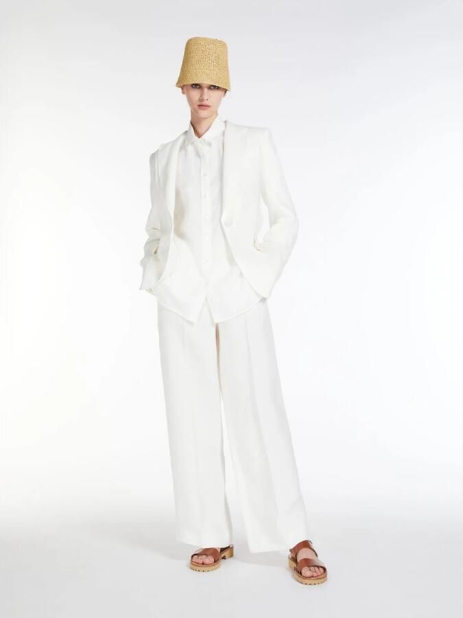 Weekend Max Mara Flared cut stoffen broek met ceintuurlussen model 'ZIRCONE'