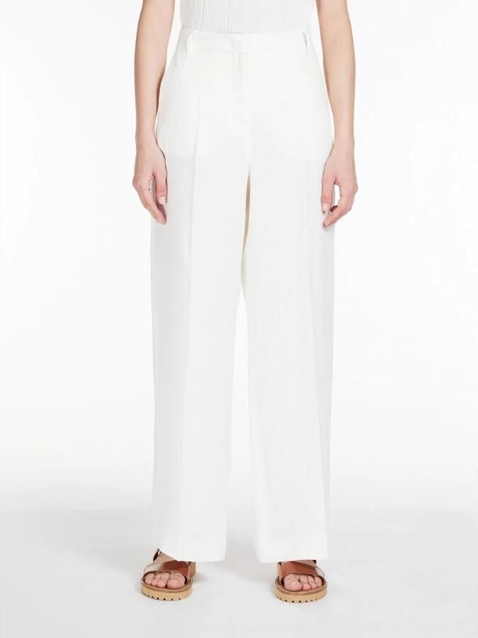Weekend Max Mara Flared cut stoffen broek met ceintuurlussen model 'ZIRCONE' - Foto 2
