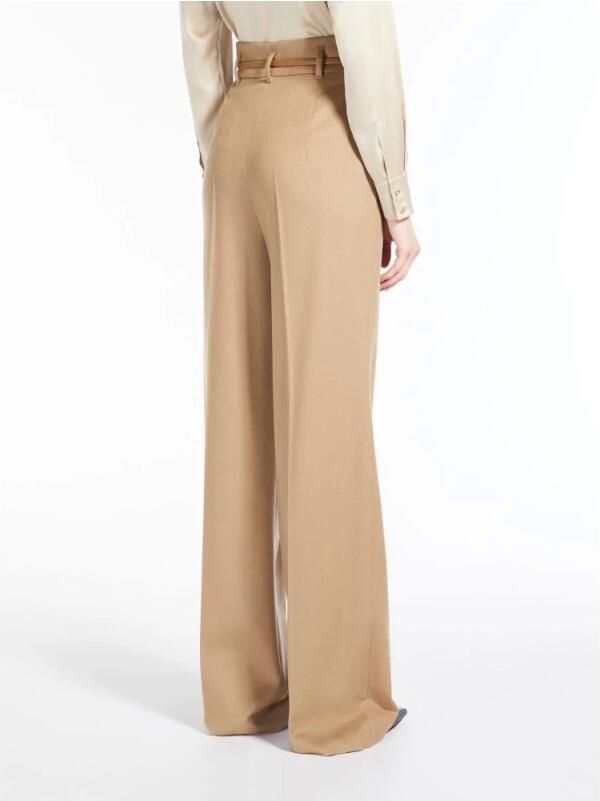 Max Mara Studio Bootcut fit stoffen broek van zuivere scheerwol model 'ZAC' - Foto 2