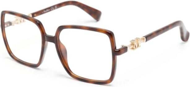 Max Mara Bruin Havana Optisch Montuur Stijlvol en veelzijdig Brown Dames
