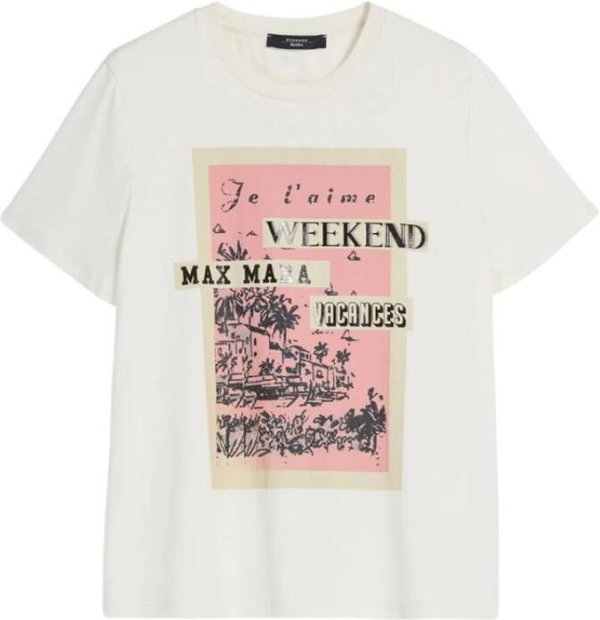 Weekend Max Mara T-shirt met labelprint model 'MURANO'