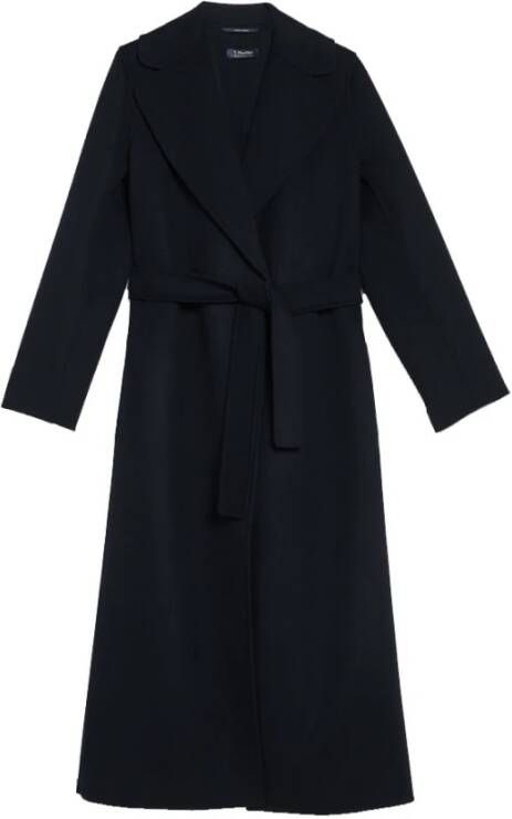 Max Mara Poldo Jas Midnight Blue Zwart Dames