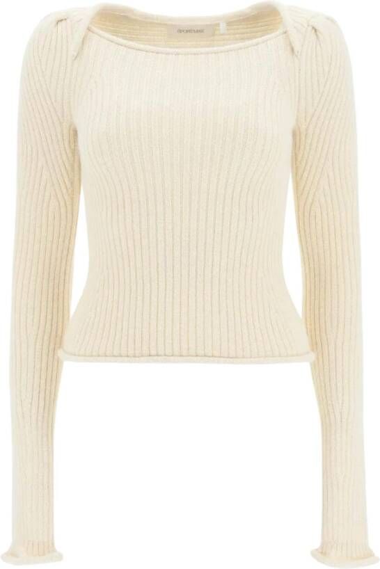 Max Mara Pullover met Ronde Hals Beige Dames