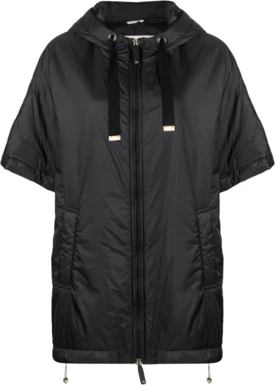 Max Mara Rain Jackets Zwart Dames