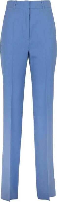 Max Mara Studio Slim-fit Trousers Blauw Dames