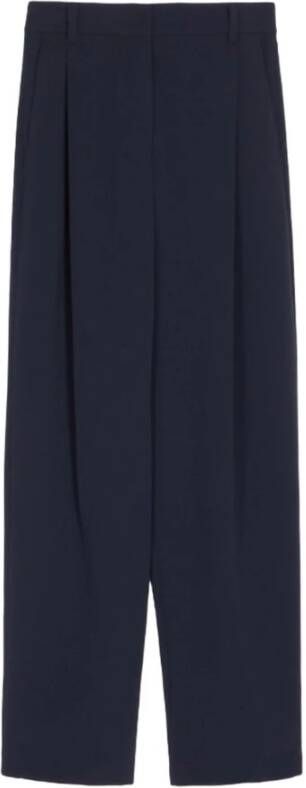 Max Mara Rechte Pijp Broek Blauw Dames