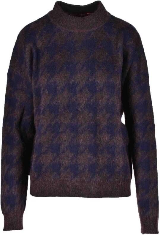 Max Mara Ronde hals gekweek Bruin Dames