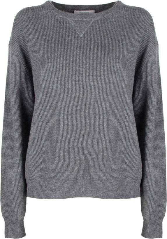Max Mara Ronde hals gekweek Grijs Dames
