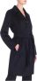 Max Mara Sarzana Wollen Jas Blauw Dames - Thumbnail 1