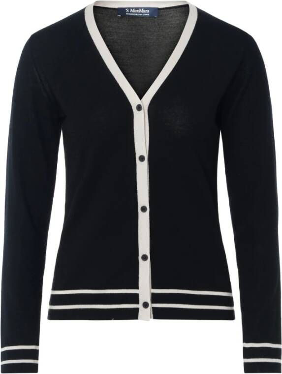 Max Mara Semele Wol Cardigan Zwart Dames