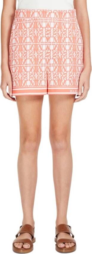 Max Mara Short Shorts Oranje Dames