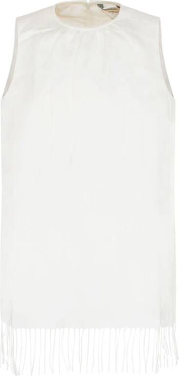 Max Mara Sleeveless Tops White Dames