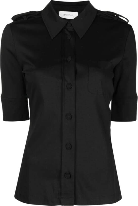 Max Mara Sportmax katoenen shirt Zwart Dames