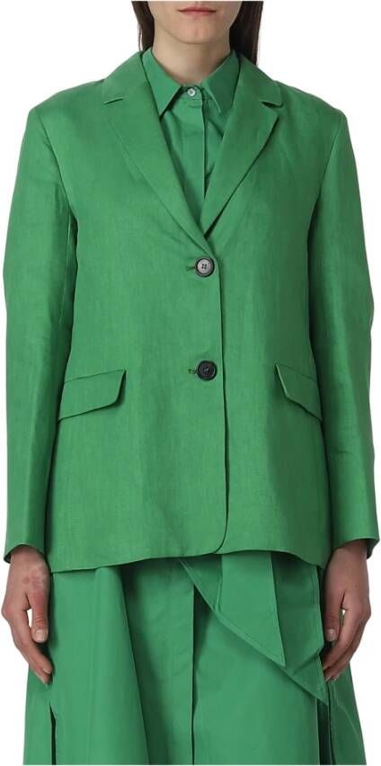 Max Mara Stijlvolle Blazer Jas voor Vrouwen Groen Dames