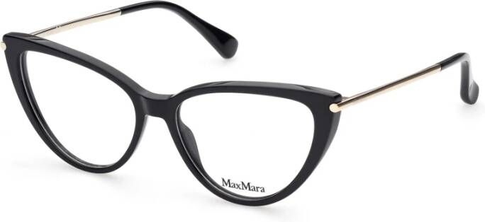 Max Mara Zwarte Cat Eye Optische Frames Black Dames