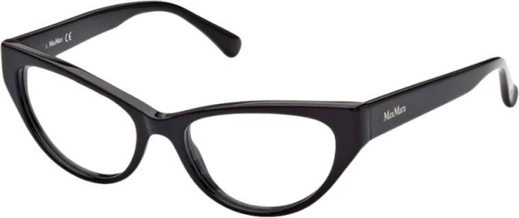 Max Mara Zwarte Cat Eye Optische Frames Black Dames