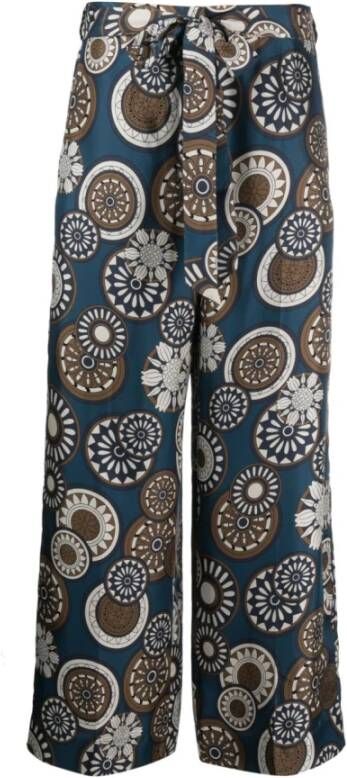 Max Mara Stijlvolle Leren Broek Meerkleurig Dames