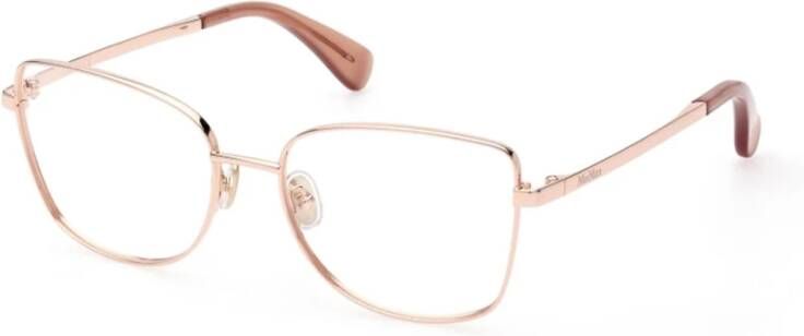 Max Mara Stijlvolle Metalen Brilmonturen Roze Dames