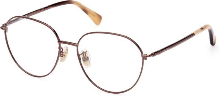 Max Mara Stijlvolle Metalen Montuur Bril Bruin Dames