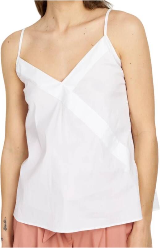 Max Mara Stijlvolle Mouwloze Top Regalo Bianco Wit Dames