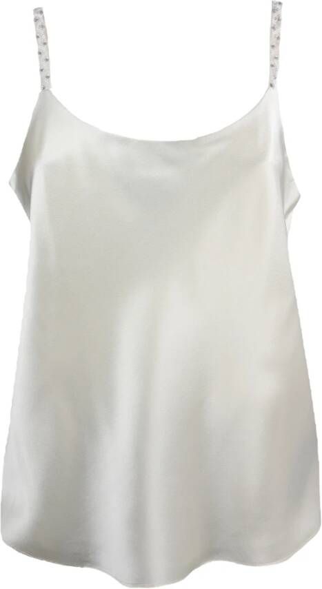 Max Mara Stijlvolle Mouwloze Top Wit Dames