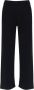 Max Mara Zwarte katoenen broek elastische taille Black Dames - Thumbnail 1