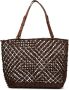 Max Mara Handgeweven katoenen touwtas met leren handvatten Brown Dames - Thumbnail 1