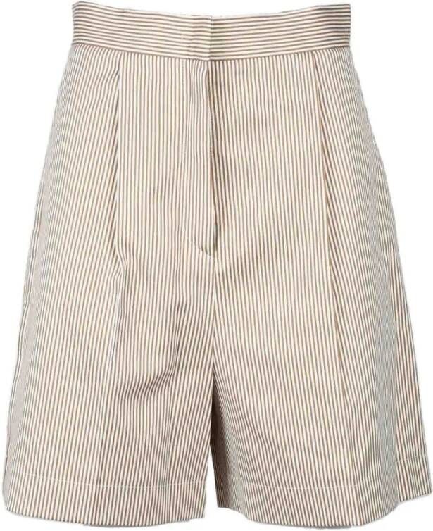 Max Mara Stijlvolle zomer Bermuda shorts White Dames