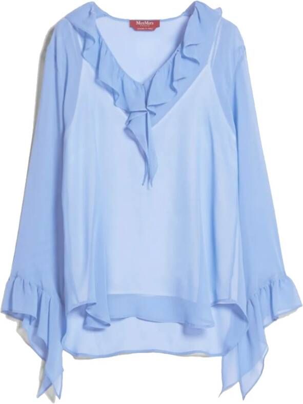 Max Mara Studio Albatro -shirt Blauw Dames